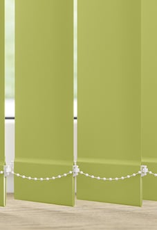 Trinity (Blackout), Lime - Vertical Blind Slats